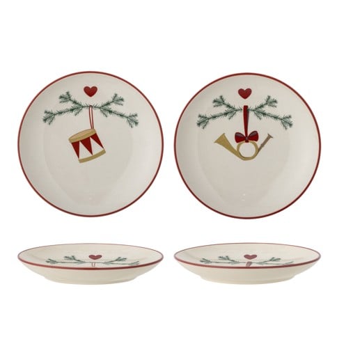 Bloomingville - Yule Plate - Nature - Stoneware
