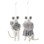 Bloomingville - Peo Ornament - Grau - Wolle