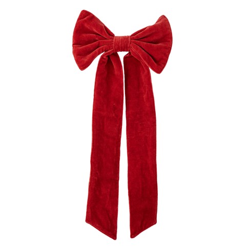 Bloomingville - Ruby Deco Bow - Red - Cotton