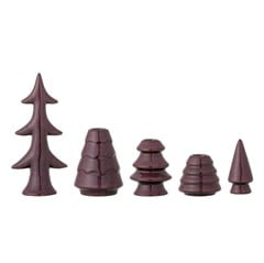 Bloomingville - Woods Candle Holder - Red - Stoneware