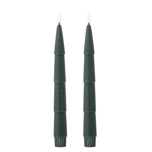 Bloomingville - Ponza LED Candle - Green - 15 cm