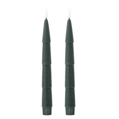 Bloomingville - Ponza LED Candle - Green - 15 cm
