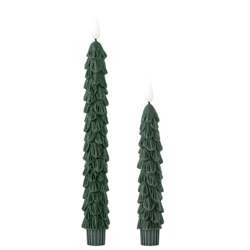 Bloomingville - Ponza LED Candle - Green - 10 cm