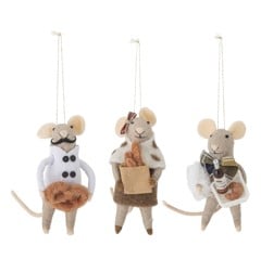 Bloomingville - Peo Ornament - Natur - Wolle