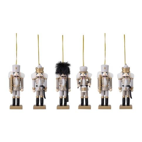 Bloomingville - Set om 6 - Nikita Ornament - Multi - Tall