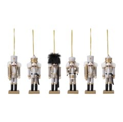 Bloomingville - Set om 6 - Nikita Ornament - Multi - Tall