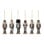 Bloomingville - Set om 6 - Nikita Ornament - Multi - Tall
