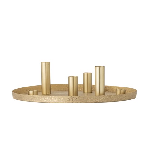 Bloomingville - Maxime Candle Holder - Gold - Metal