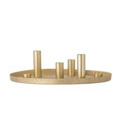Bloomingville - Maxime Candle Holder - Gold - Metal