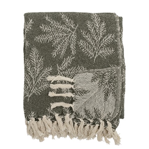 Bloomingville - Gabriela Throw - Green - Recycled Cotton