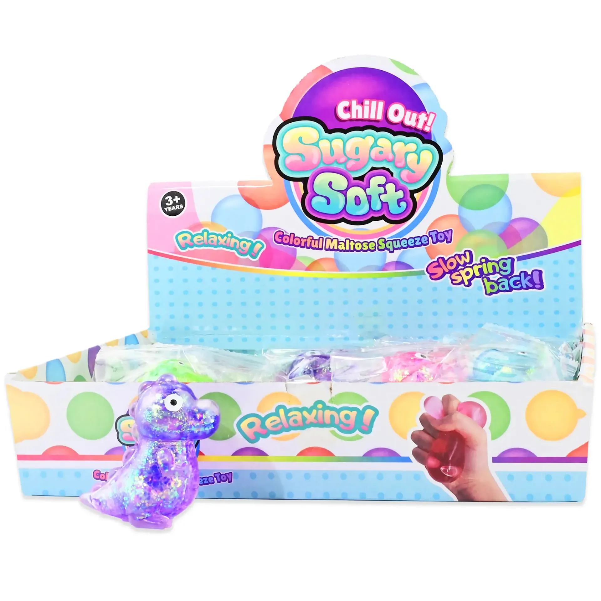 Robetoy - SQUEEZE SUGAR DINO 1 psc. assorted  6,5cm