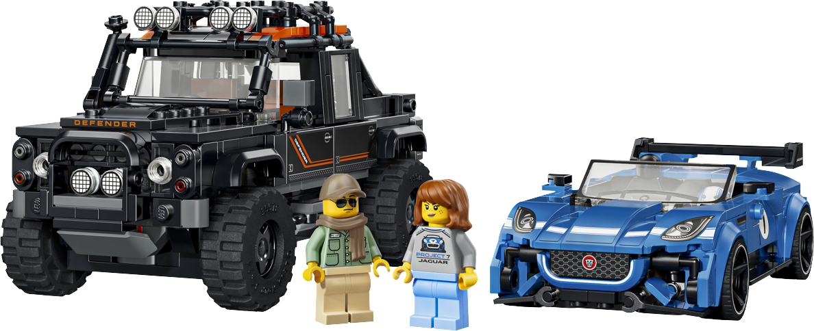 LEGO - Speed Champions - Jaguar Project 7 og Land Rover Defender (77264)