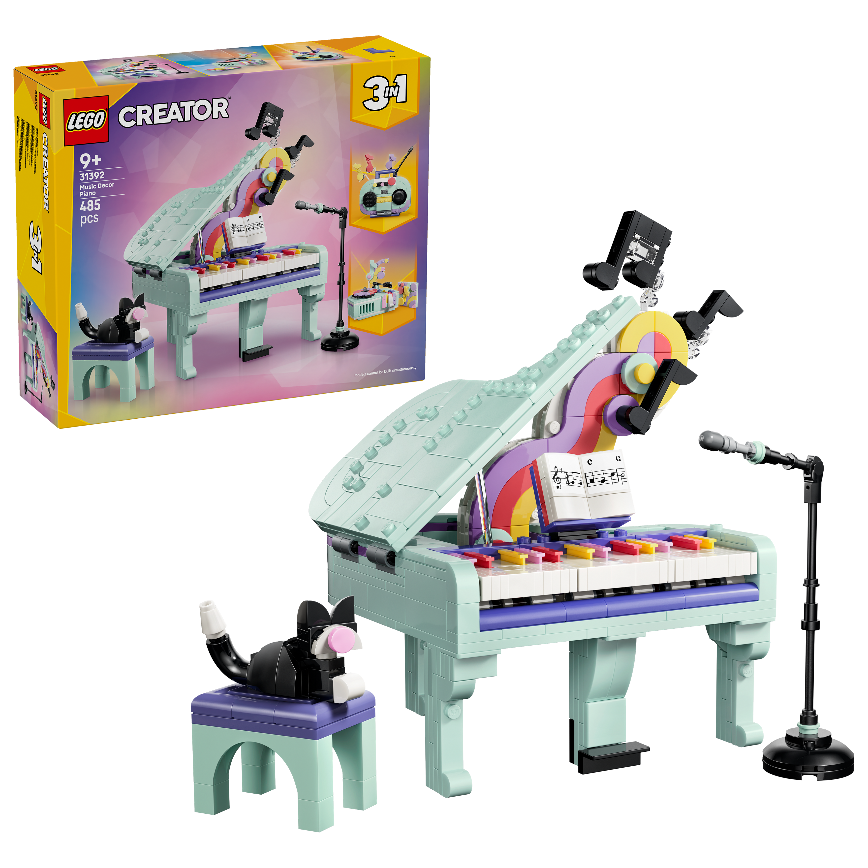 Piano met kat