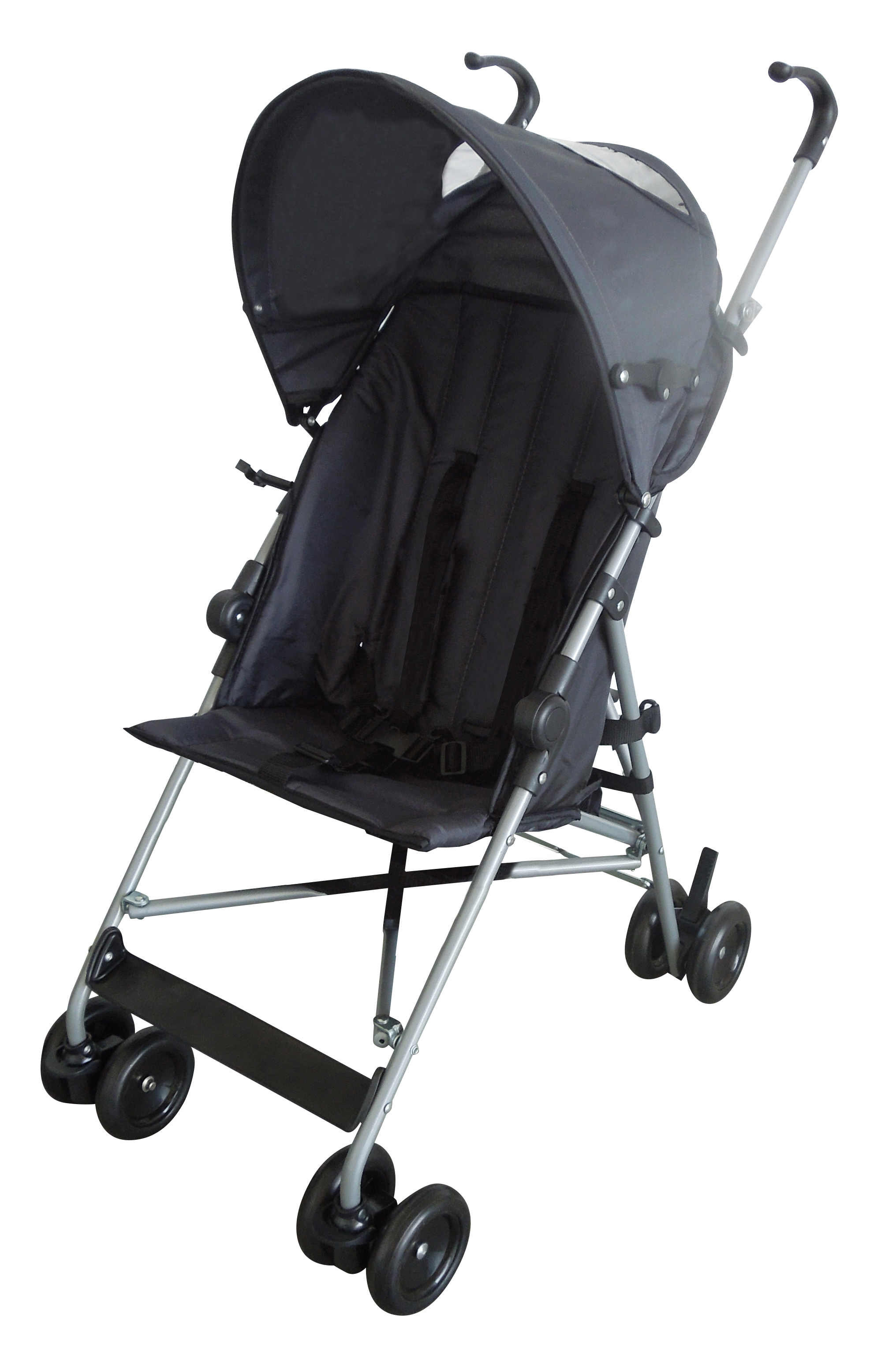 Asalvo - Lastenrattaat Moving - Coal - Unfolded: 46 cm W x 74 cm L x 94 cm H; Folded: 107 cm W x 22 cm L x 22 cm H
