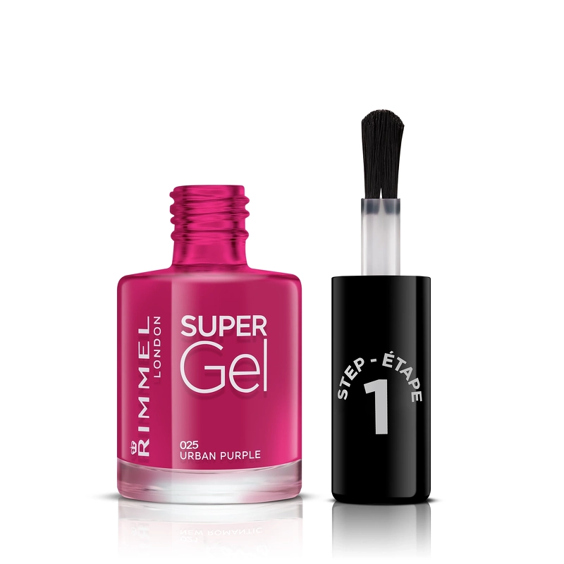 Rimmel - Super Gel Nail Polish 025 Urban Purple 12 ml