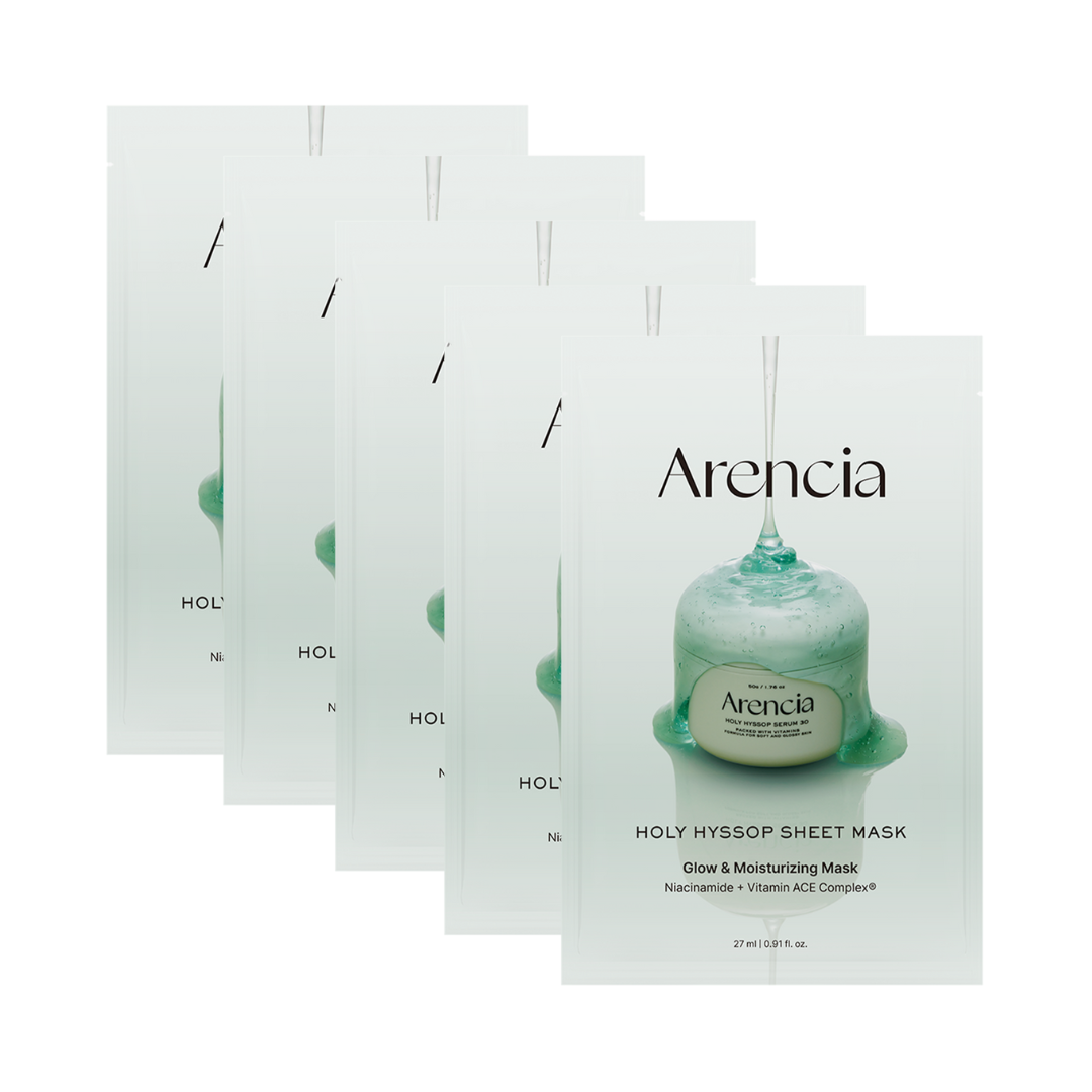 Arencia - Holy Hyssop Sheet Mask - 5 pcs.