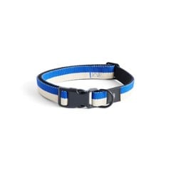 HAY - Dogs Collar Flat - M/L - Blue and off-white stripe