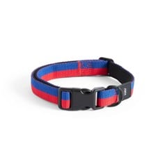 HAY - Dogs Collar Flat - S/M - Red and blue stripe