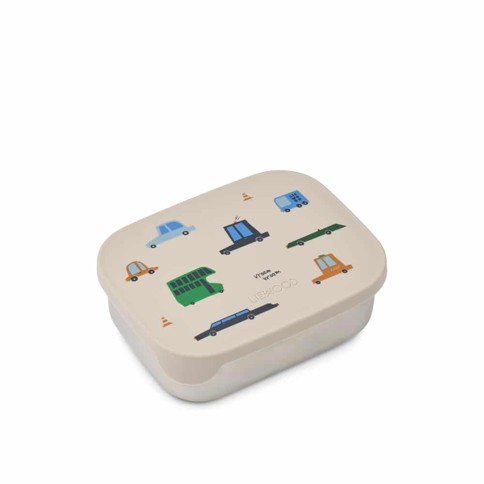 Liewood - Arthur Printed Lunchbox - Cars / Sandy - One size
