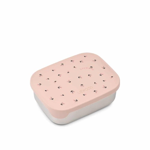 Liewood - Arthur Printed Lunchbox - Mini Cherry heart / Rosey - One size