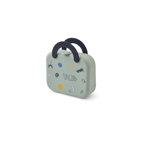 Liewood - Elara Foldable Lunchbox - Play / Dusty Peppermint - One size