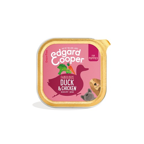 Edgard Cooper - 18 x Duck & Chicken Puppy Patee - 300gr