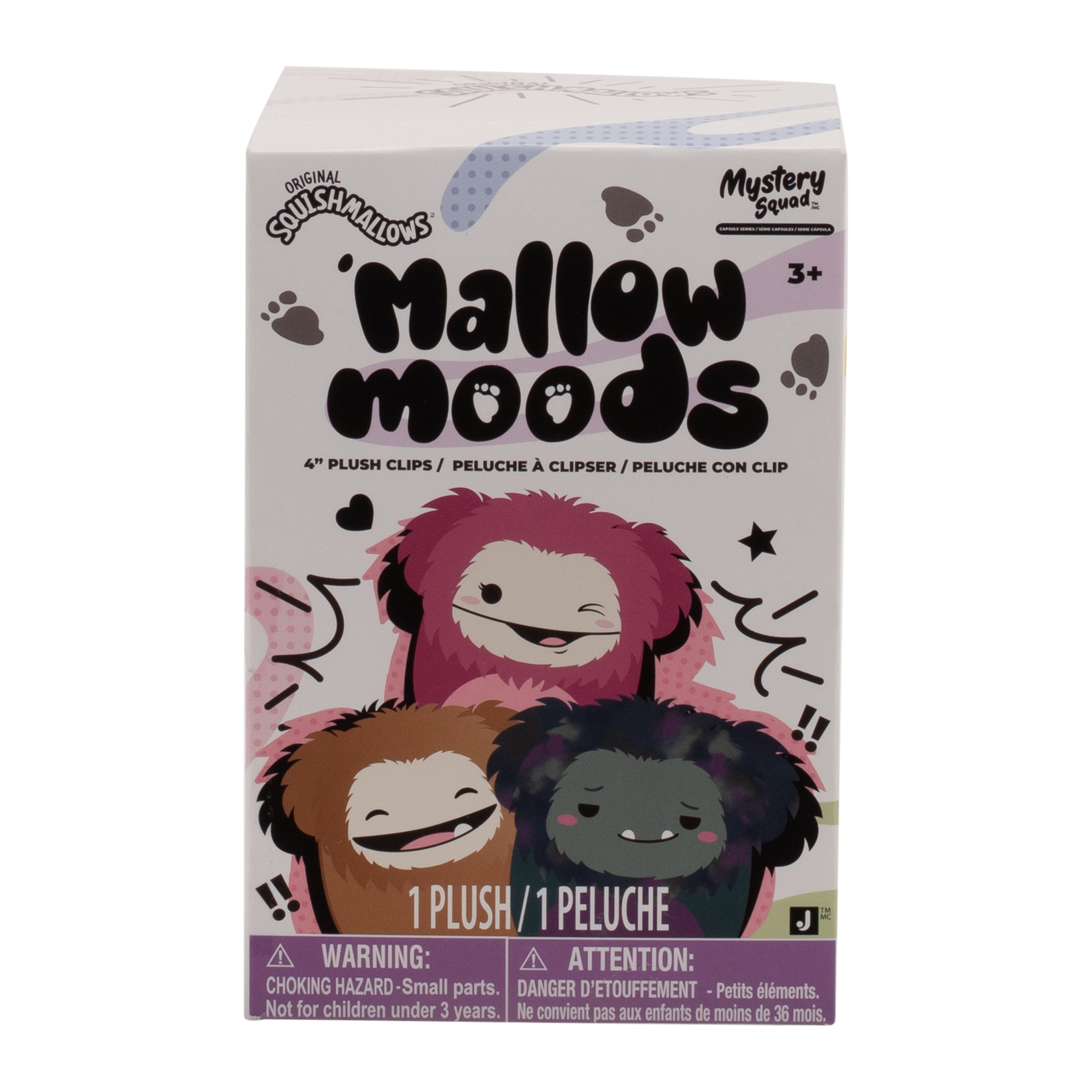 Squishmallows - 10 cm Big Moods yllätysklipsipehmo