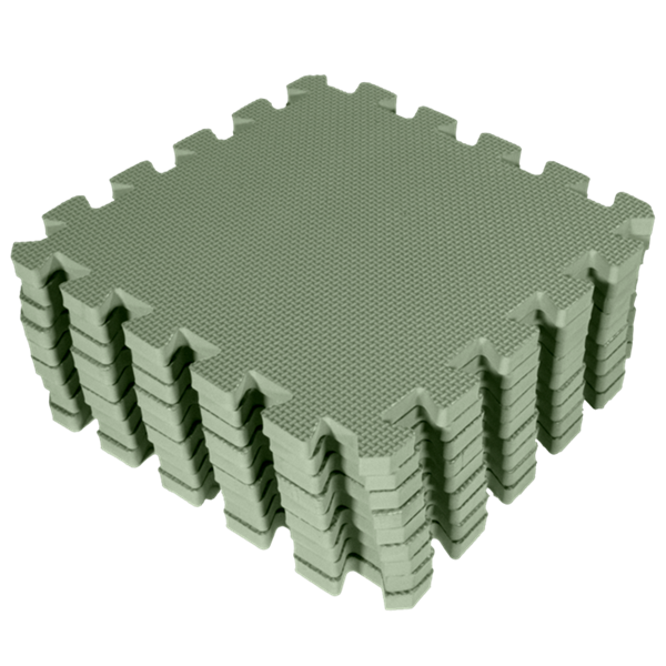 BabyDan - Skumgulv - Soft Green - 90 x 90 cm