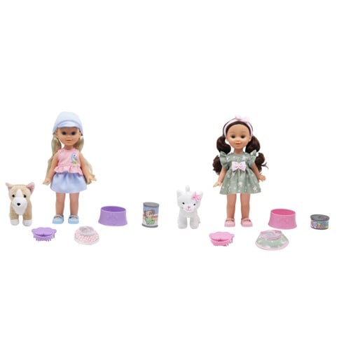 Happy Friend - Doll 30cm with pet and accessories, asst. (504242)