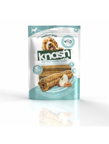 Knash - Woofa Loofa - Apple/Peanut Butter - 7 pcs - Medium-Sized Dogs