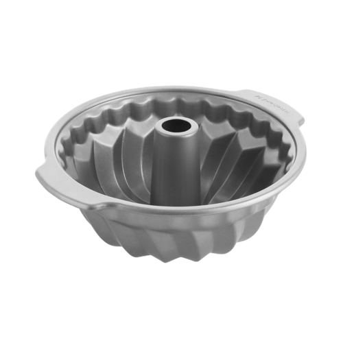 KitchenAid - Metal Bakeware Bundtpan - Silver - 24 cm