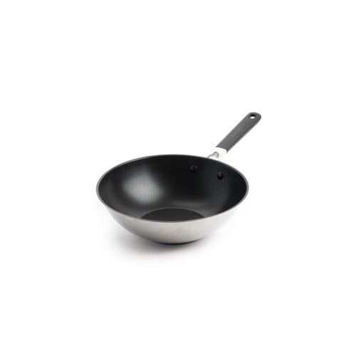 KitchenAid - KA-Classic Stainless Steel 3ply OpenWok - Silver - 28 cm