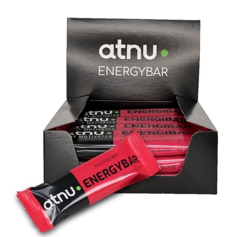 Atnu - Energybar Raspberry Box - 12 stk.