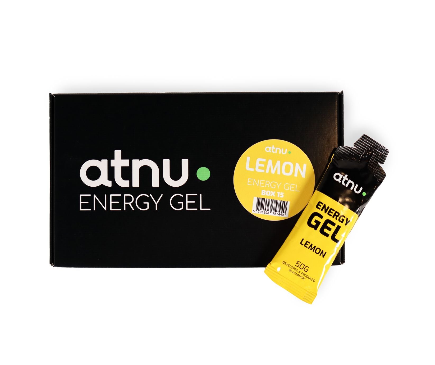 Atnu - Energy Gel Lemon Box - 15 stk.