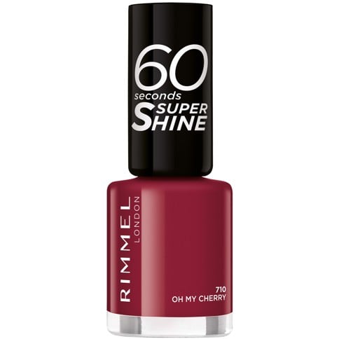 Rimmel London - 60 Seconds Super Shine Nail Polish - 710 Oh My Cherry - 8 ml