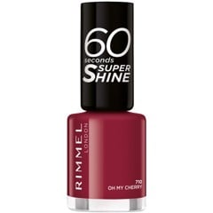 Rimmel London - 60 Seconds Super Shine Nail Polish - 710 Oh My Cherry - 8 ml