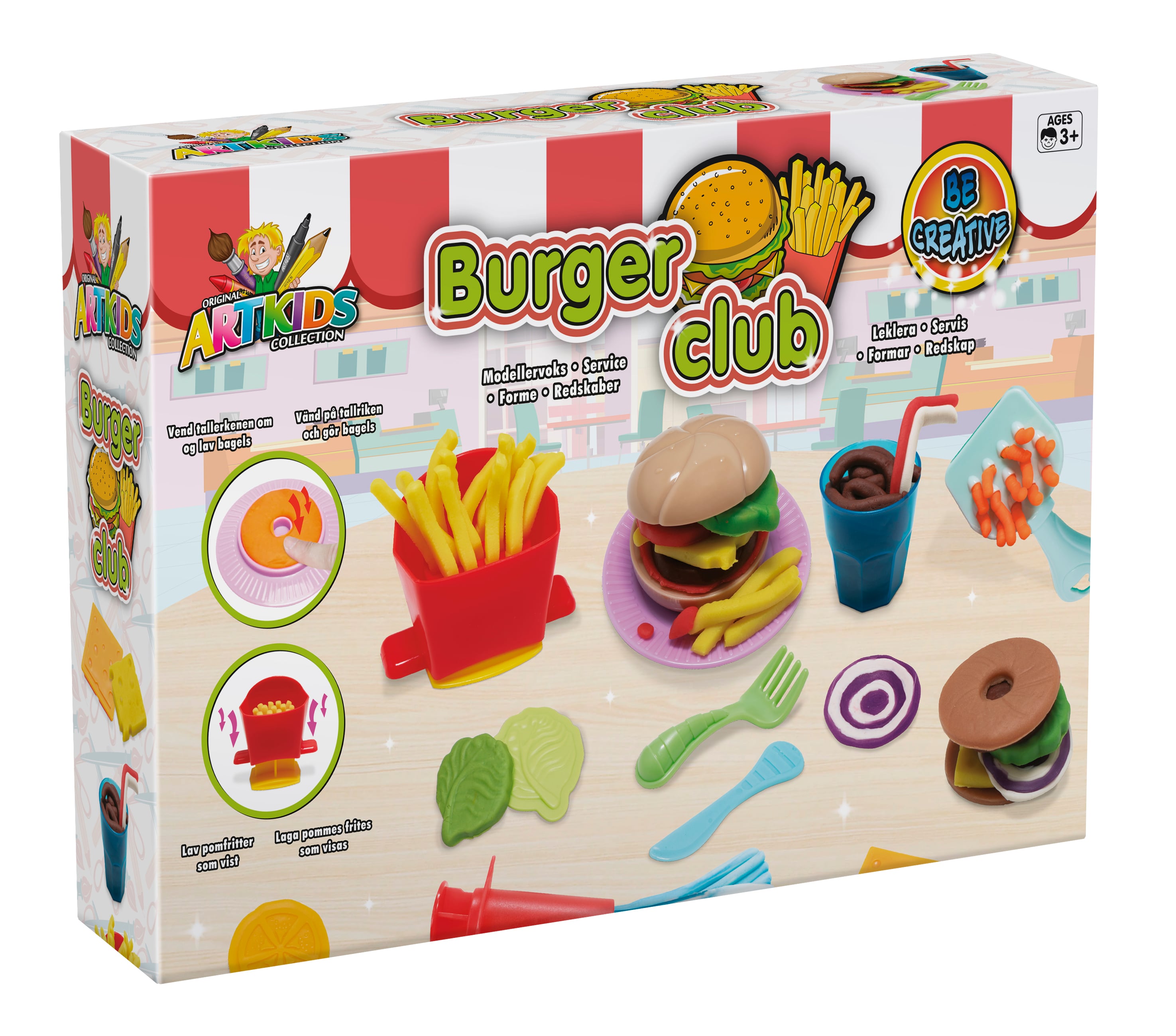 ArtKids - Bruger & Fries Dough Set (32838)