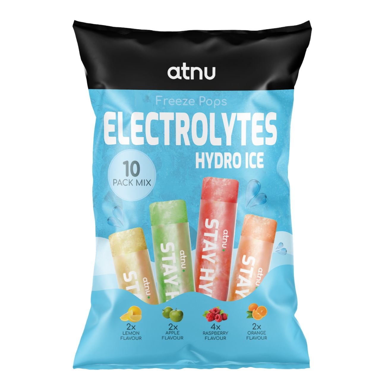 Atnu - Electrolyte Hydro Ice Frezze Pops Bag - 10 stk.