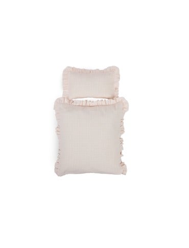 Smallstuff - Doll bedding, rose gingham (73040-04)