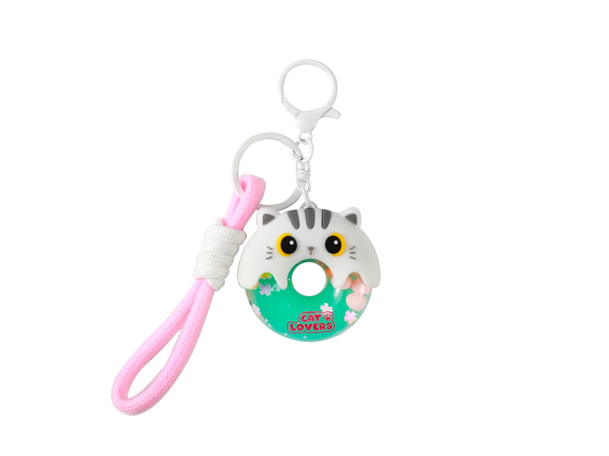 iTotal - Donut keychain WHITE CAT (XL3066)