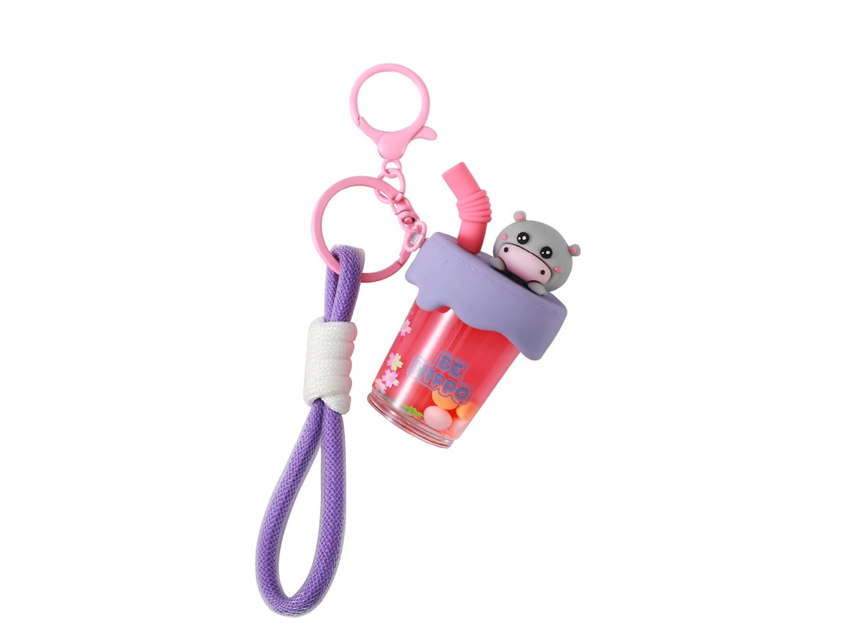 iTotal - Bubble Tea keychain HIPPO (XL3081)