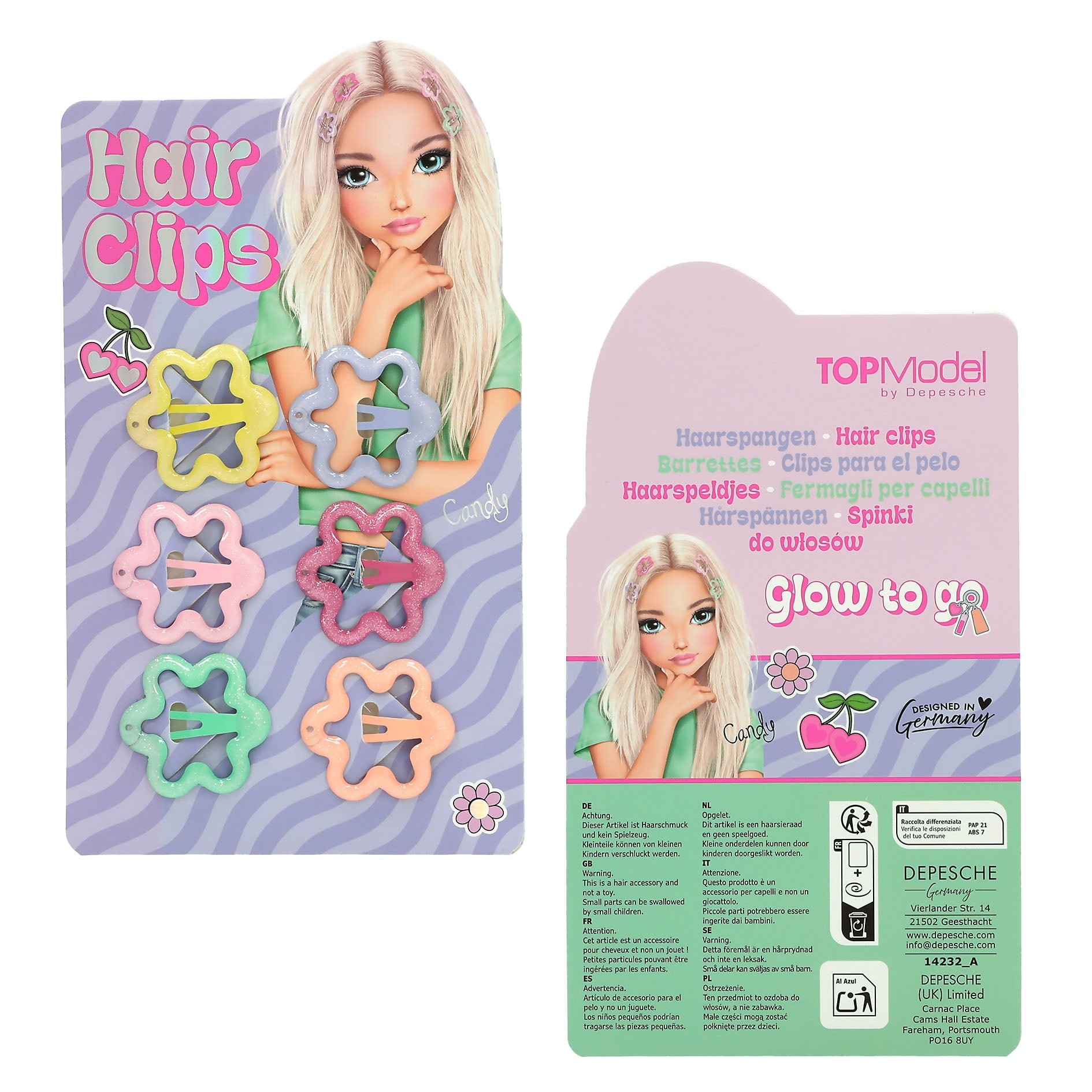 TOPModel - Minihiuspinnit GLOW TO GO