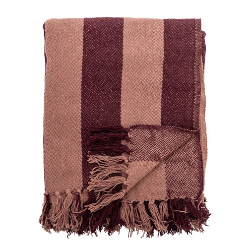 Bloomingville - Frello Throw - Red - Recycled Cotton