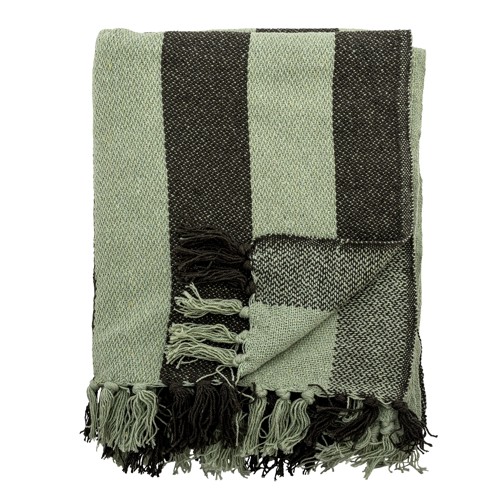 Bloomingville - Frello Throw - Green - Recycled Cotton