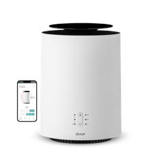 Duux Threesixty 2 Smart Keramisk Varmer – Hvit - 1800W - 360° - Wi-Fi - 22 cm