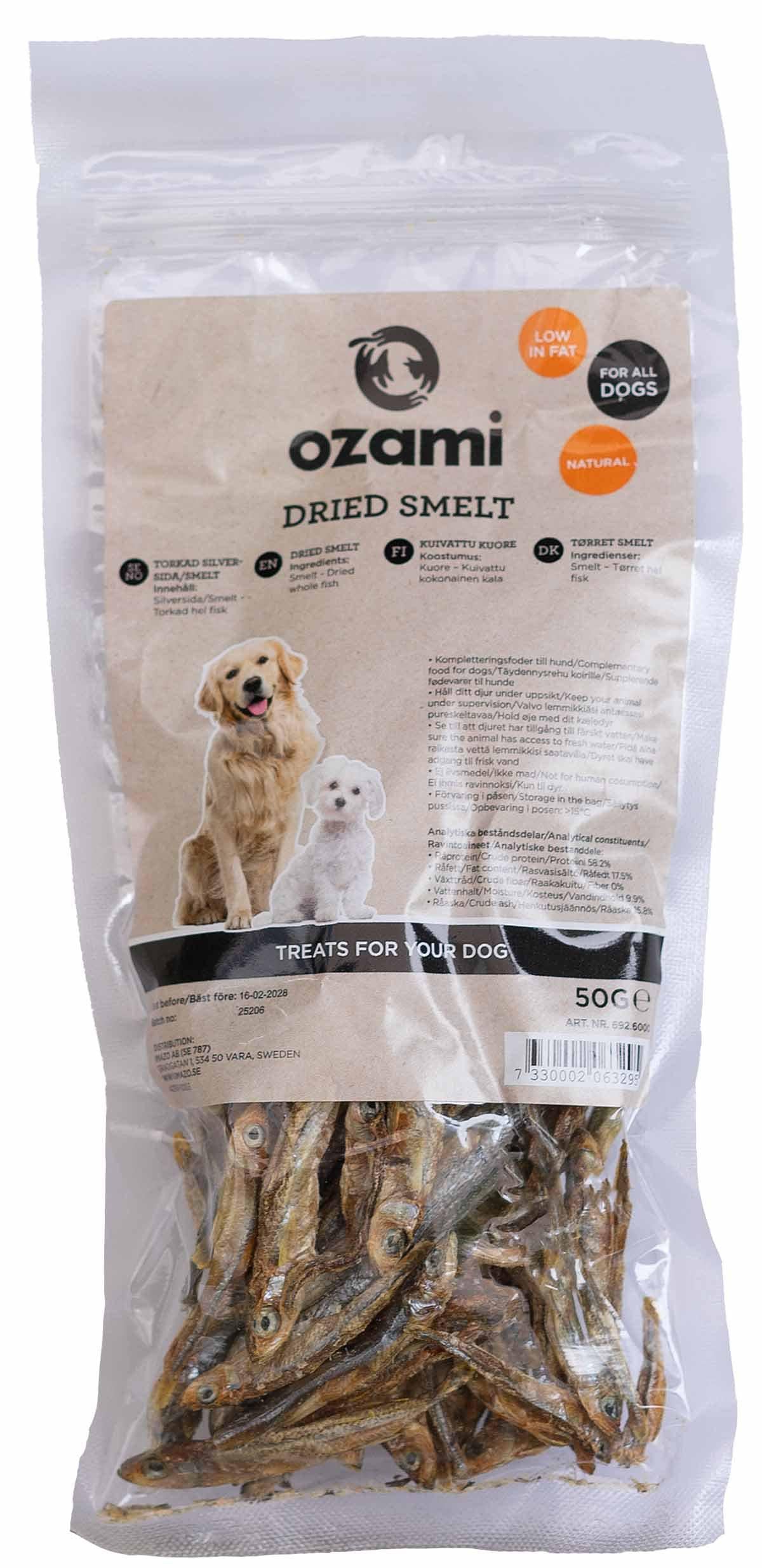 ozami - Dog Snack Sand Smelt - Small - 50g
