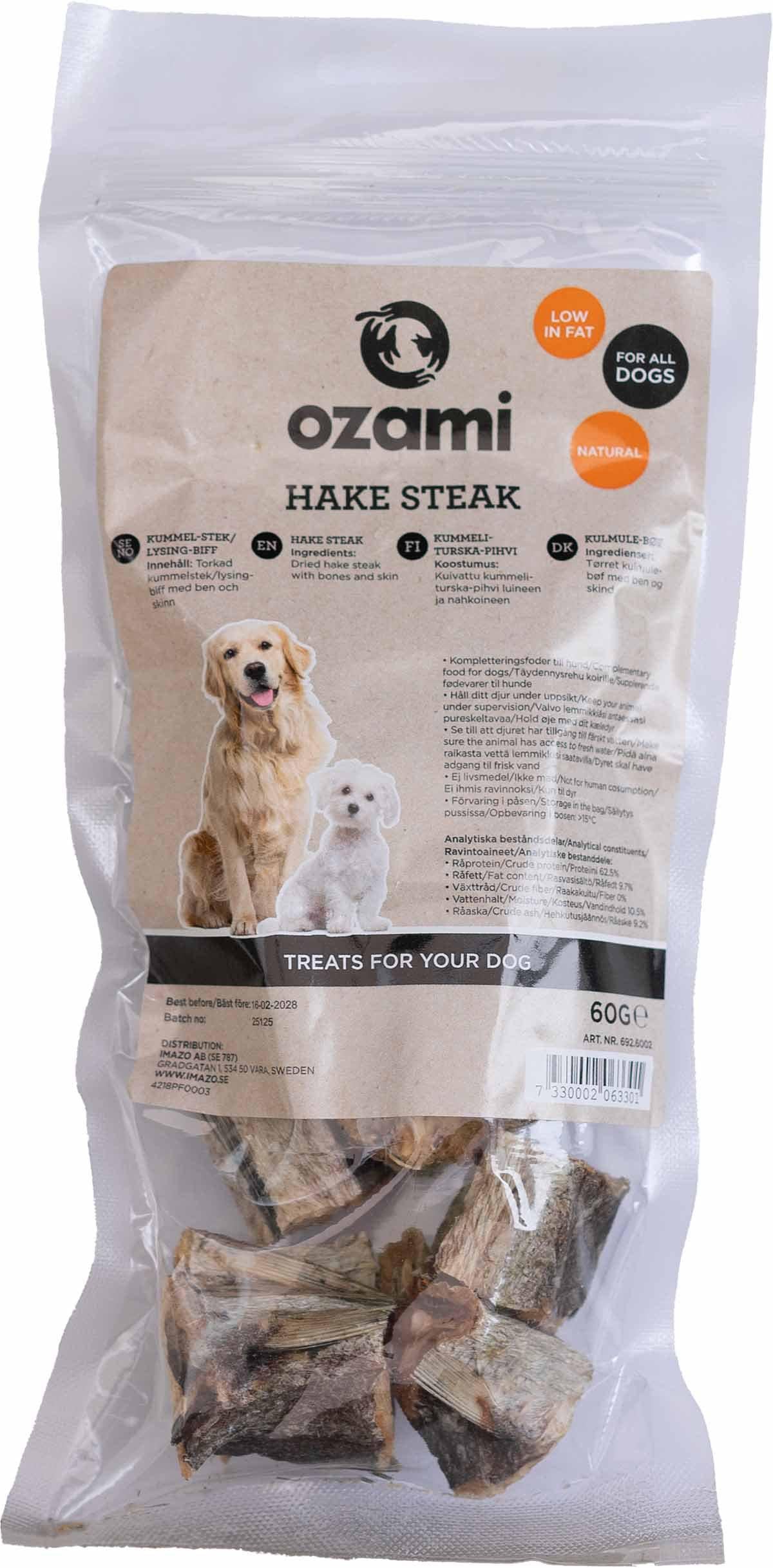 ozami - Dog Snack Hake Steak - 60g