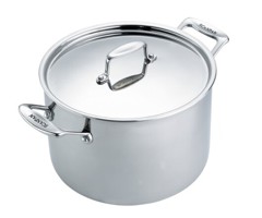 Scanpan - Fusion 5 Suppentopf mit Deckel - Induktion - 24 cm/7,6 L - Edelstahl