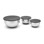 Sobczyk - Mixing bowl set with silicone base - 3-pack - Small: 16 cm diameter x 10 cm height, Medium: 20 cm diameter x 12 cm height, Large: 24 cm diameter x 14 cm height