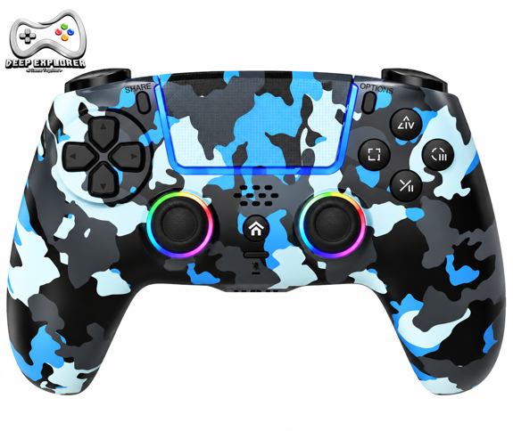 Deep Explorer - Pro PS5 RGB Controller Wireless (Camo Blue)